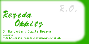 rezeda oppitz business card
